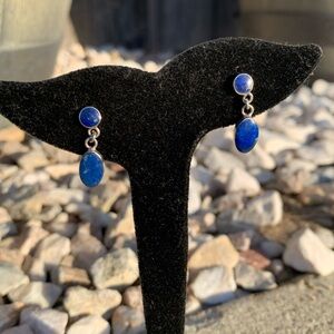 Sterling Silver Lapis Earrings